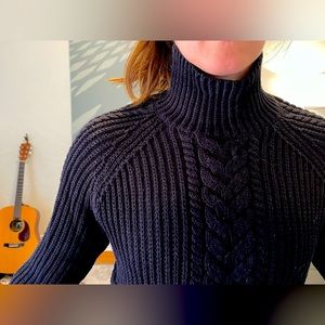 lululemon black winter mock-neck sweater